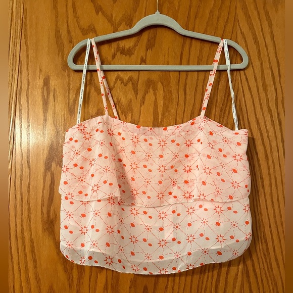 Avec Les Filles Constellation Pleated Crop Top - NWT - Size M - Picture 1 of 9